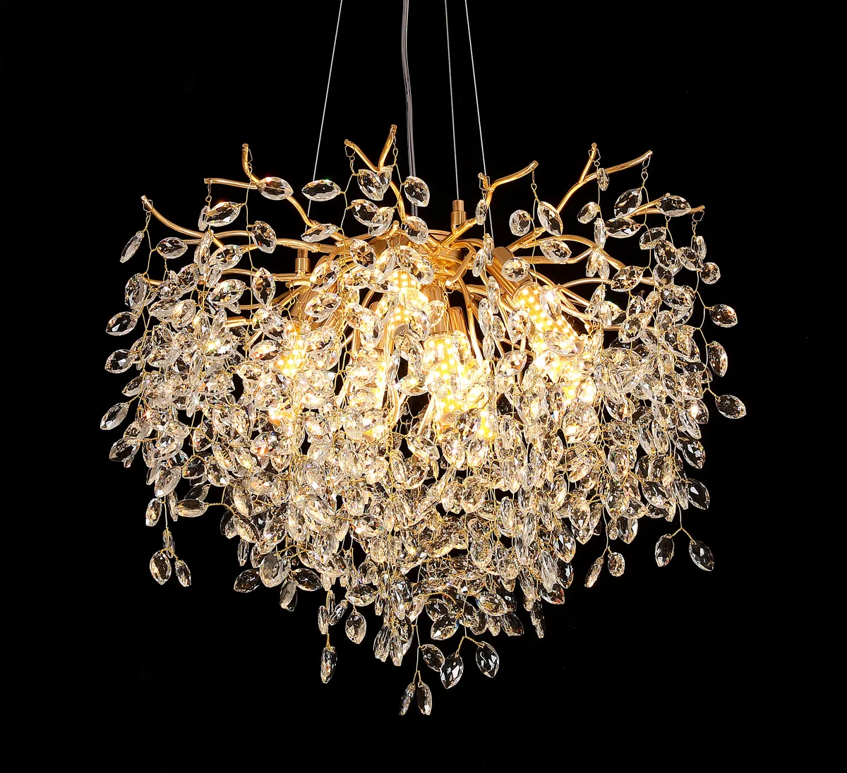 Small Horse Eye Crystal Chandelier 5017