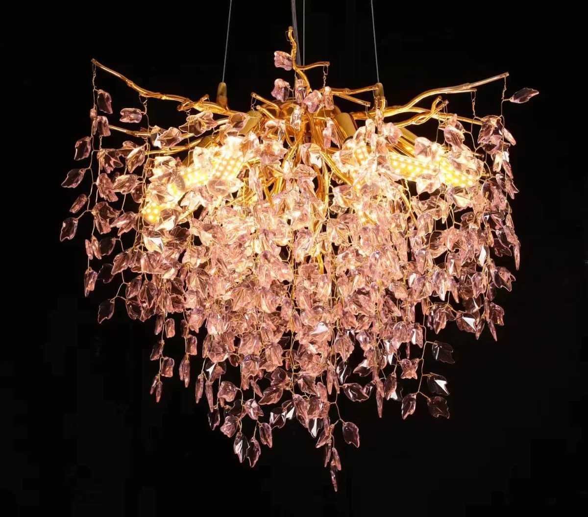 Nature Inspired Ginkgo Chandelier