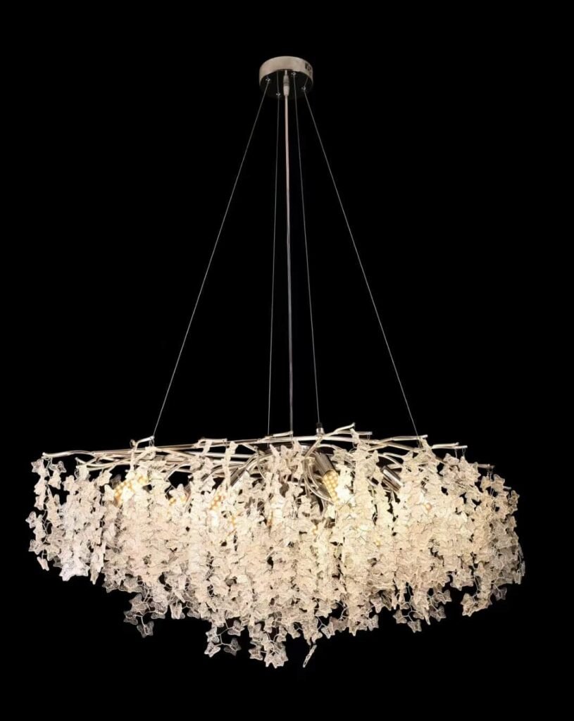 Butterfly Tree Branch Crystal Chandelier (5038) installed in an interior