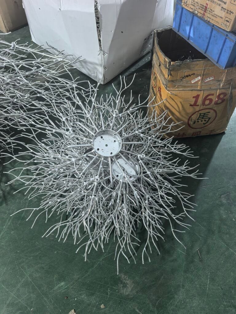 Hand-formed branch frame