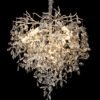 Chrome tree branch crystal chandelier model 5017, hand-set crystal on a chrome-plated aluminium frame