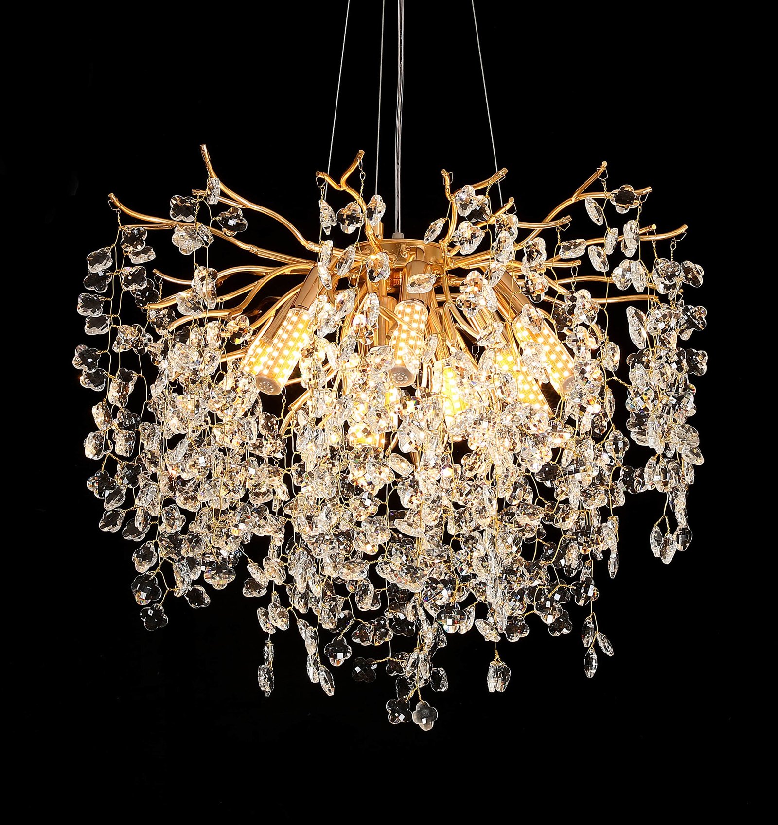 Clover Tree Branch Crystal Chandelier (5037)