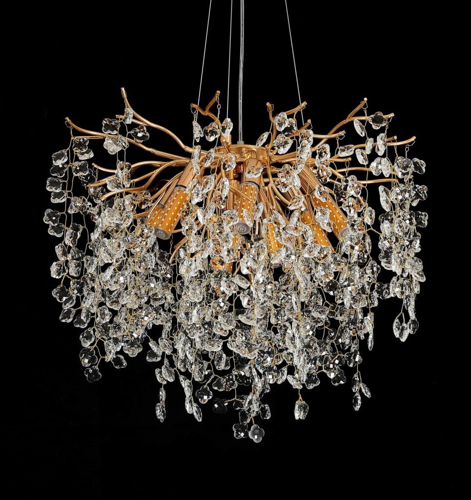 Clover Tree Branch Crystal Chandelier (5037) product view