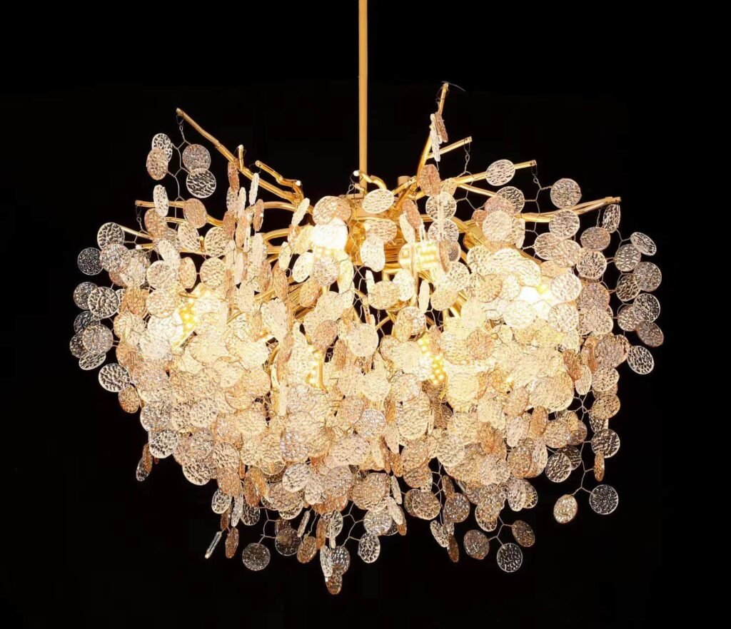 Coin Glass Tree Branch Crystal Chandelier (5005) product view