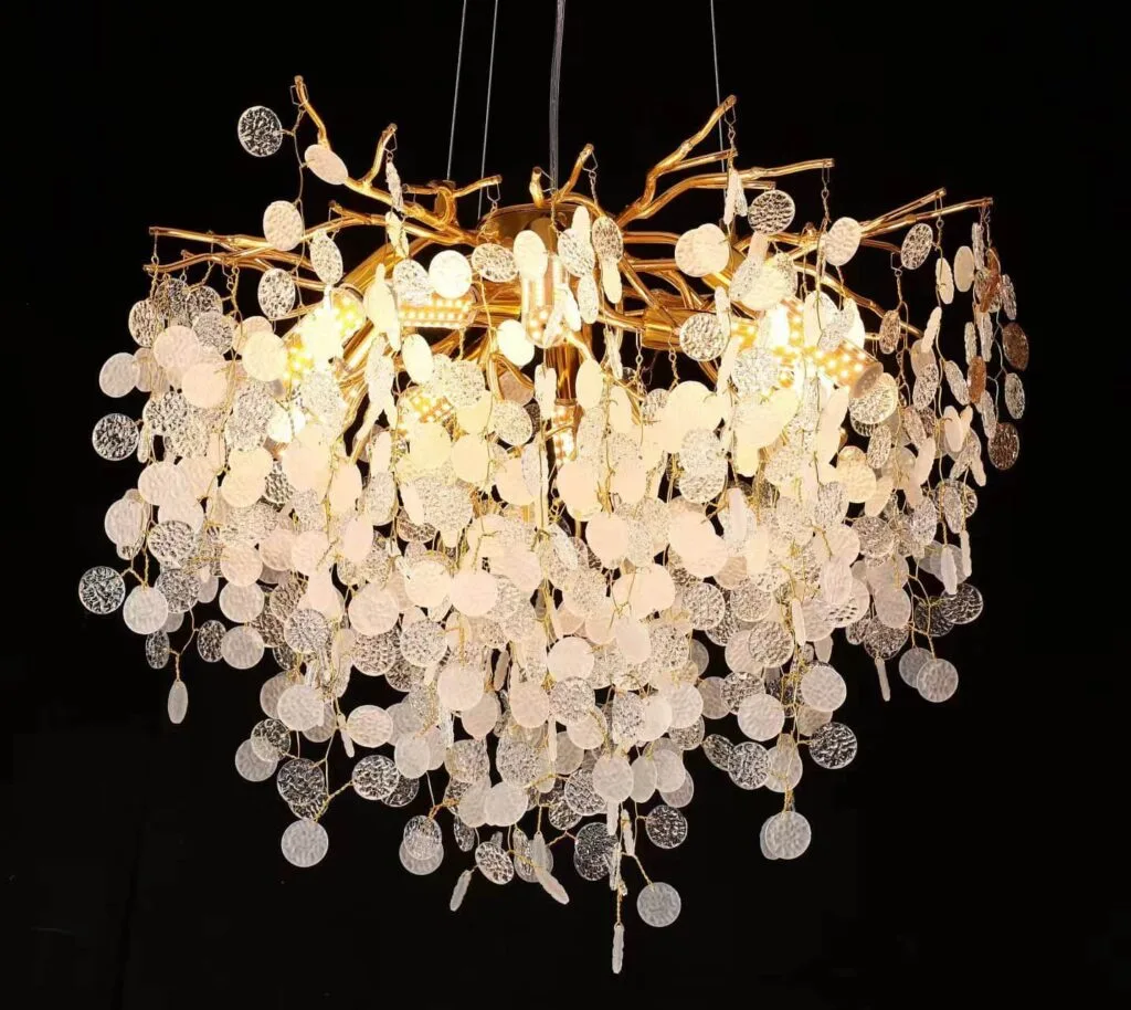 F01-5005 Coin Disc Chandelier