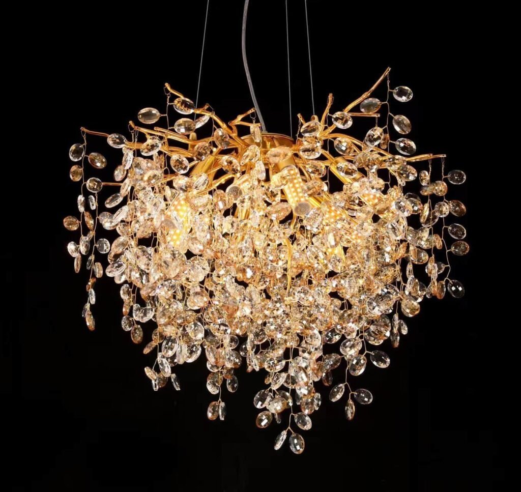 Egg Drop Tree Branch Crystal Chandelier - SKU 5022 view 1