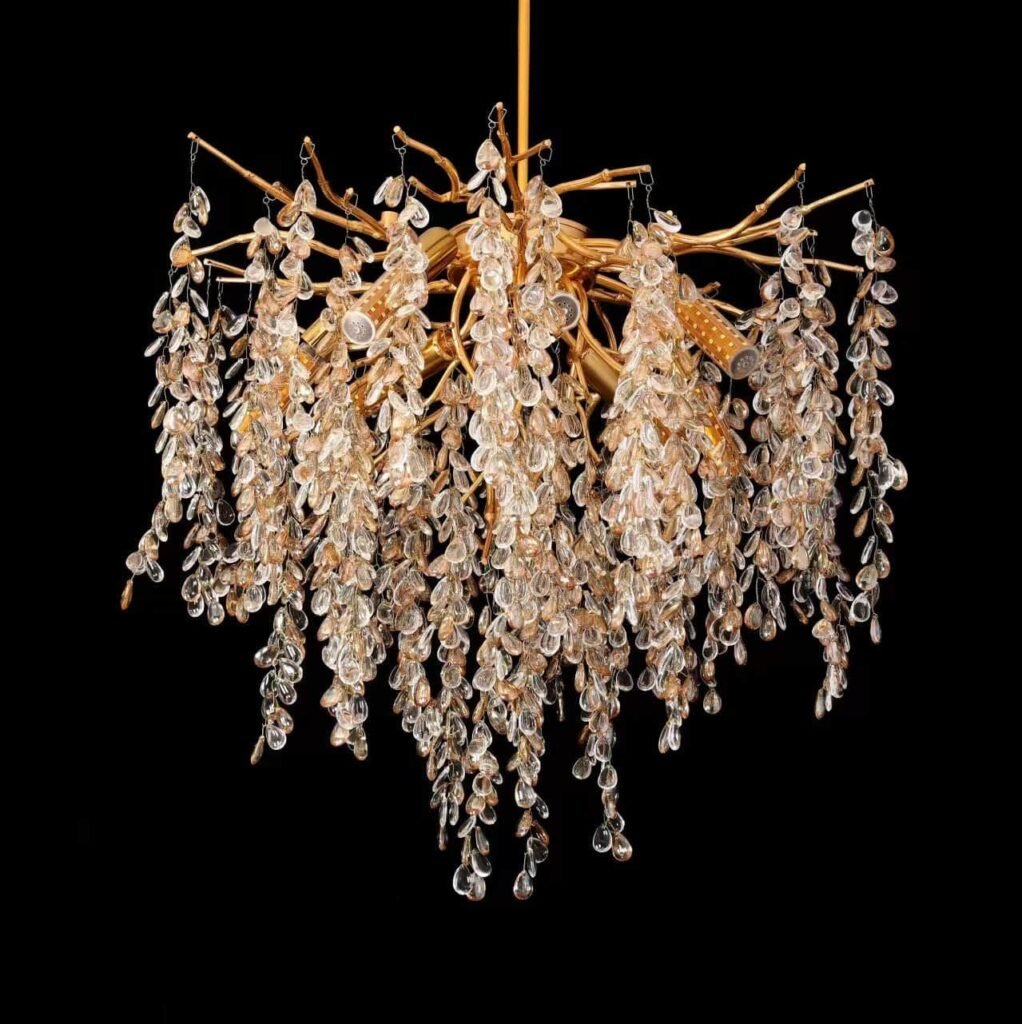 Grape Tree Branch Crystal Chandelier (5003) product view