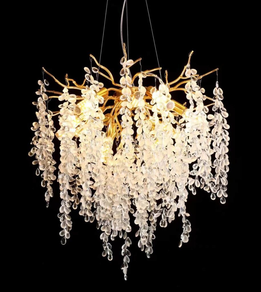 Grape Tree Branch Crystal Chandelier - SKU 5003 view 6