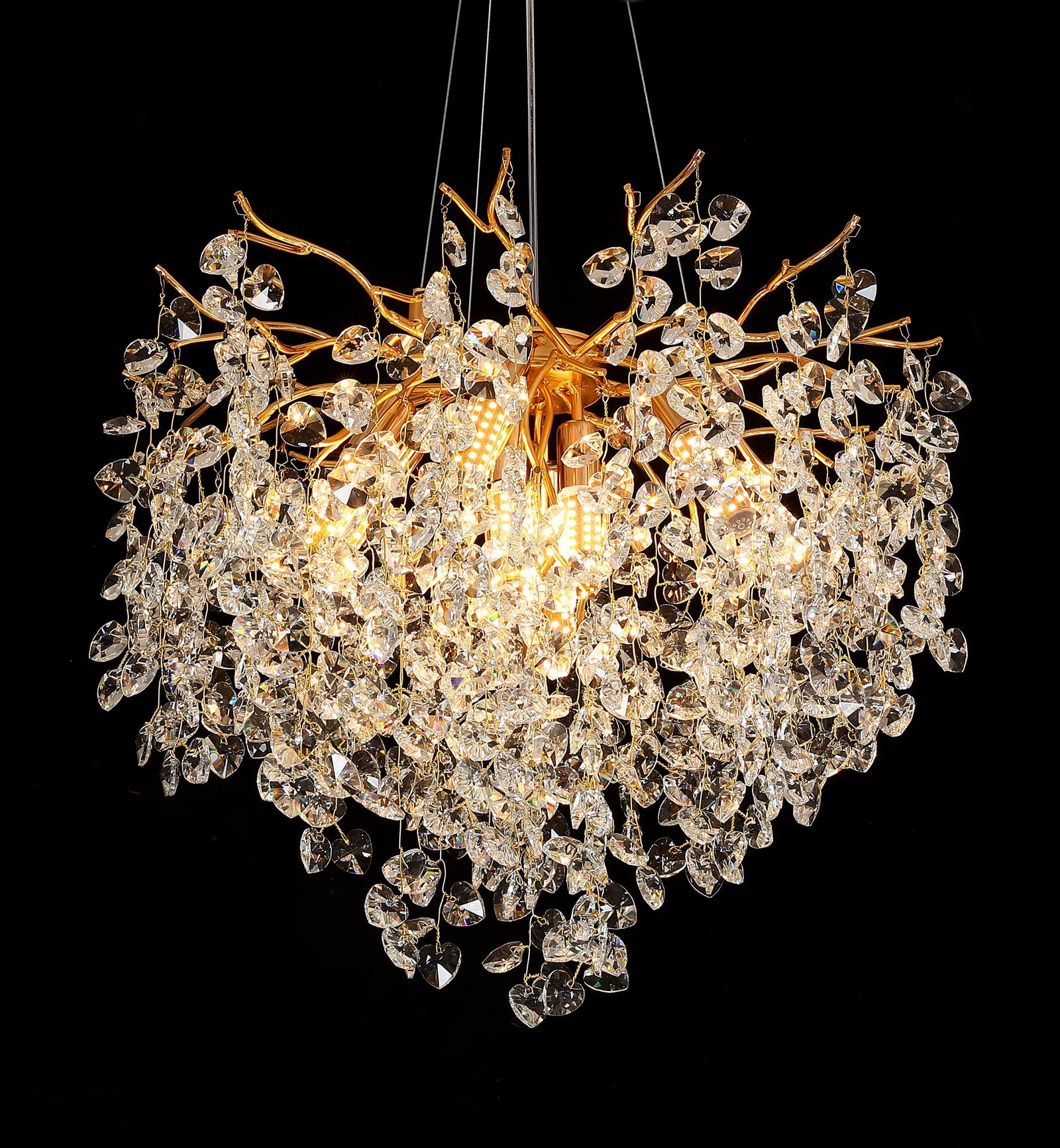Heart Tree Branch Crystal Chandelier (5023)