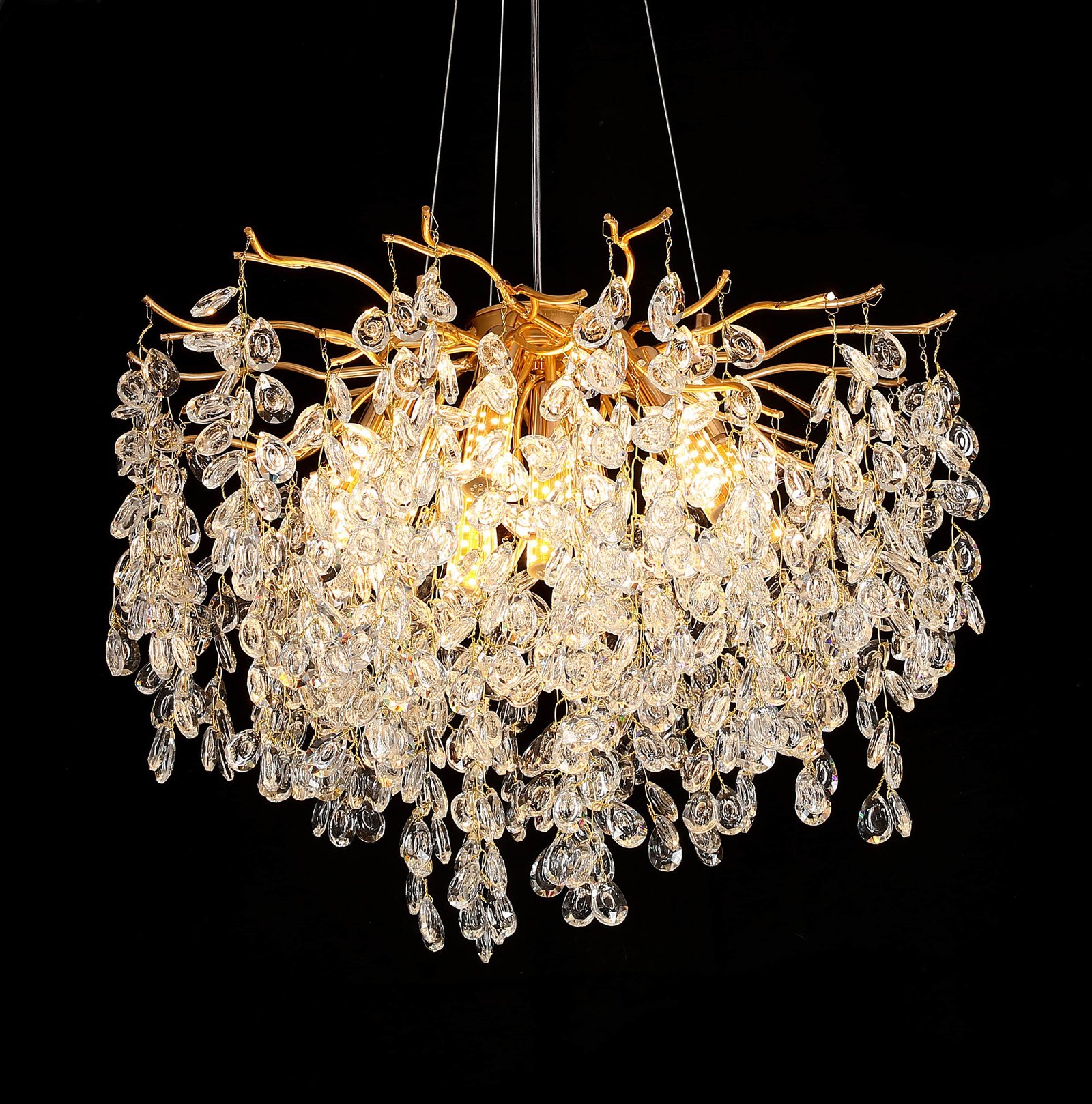 Longan Orb Tree Branch Crystal Chandelier (5025)