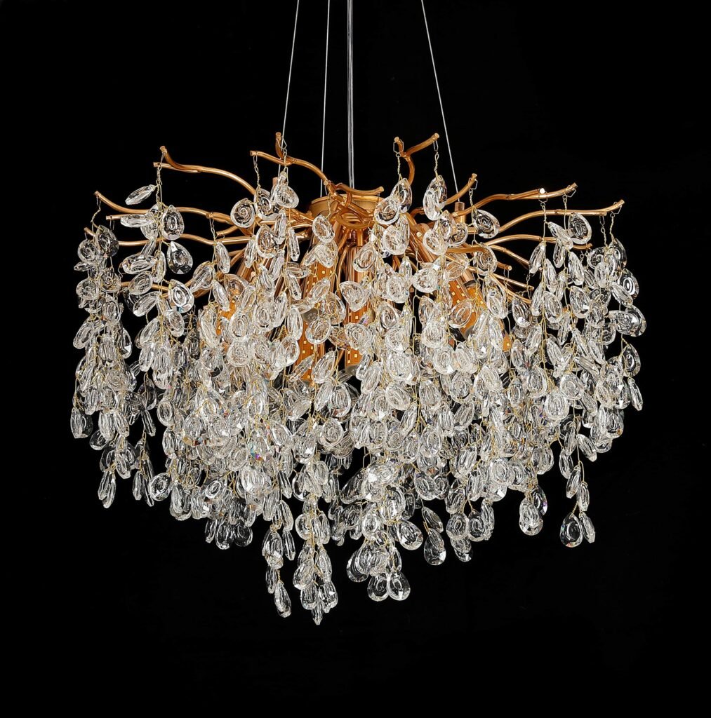 Longan Orb Tree Branch Crystal Chandelier (5025) product view
