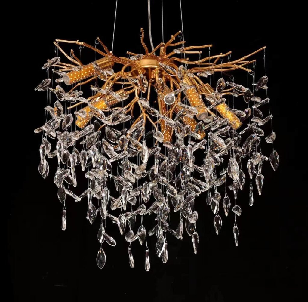Marquise Tree Branch Crystal Chandelier (5016) crystal and finish close-up