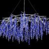 Octagon Bead Tree Branch Crystal Chandelier - SKU 5011 view 2