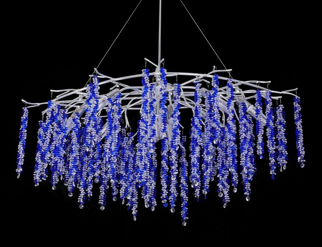 Octagon Bead Tree Branch Crystal Chandelier (5011) product view