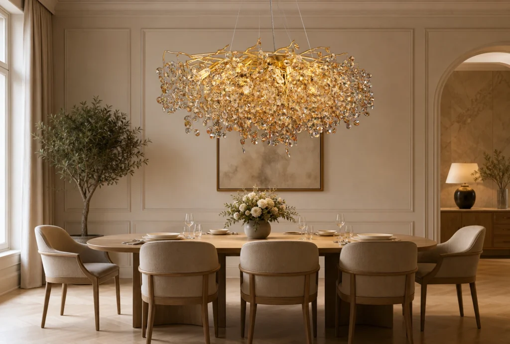 Sunflower Tree Branch Crystal Chandelier (5012) product detail view
