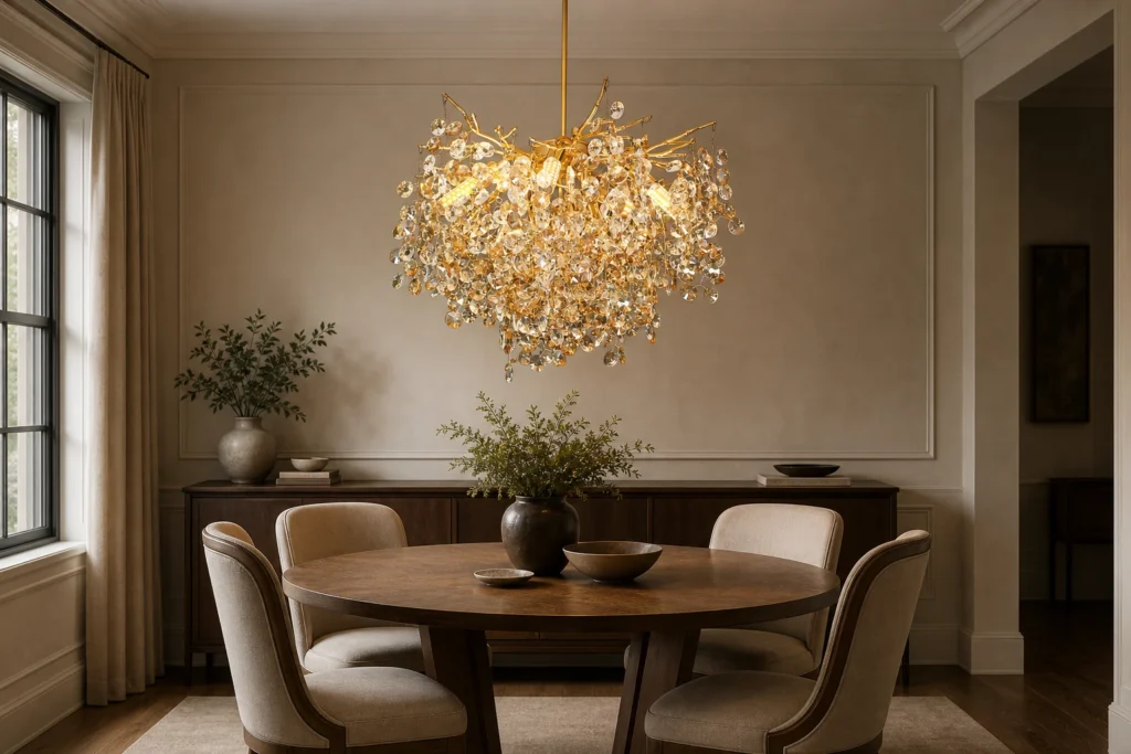 Sunflower Tree Branch Crystal Chandelier (5012) product view