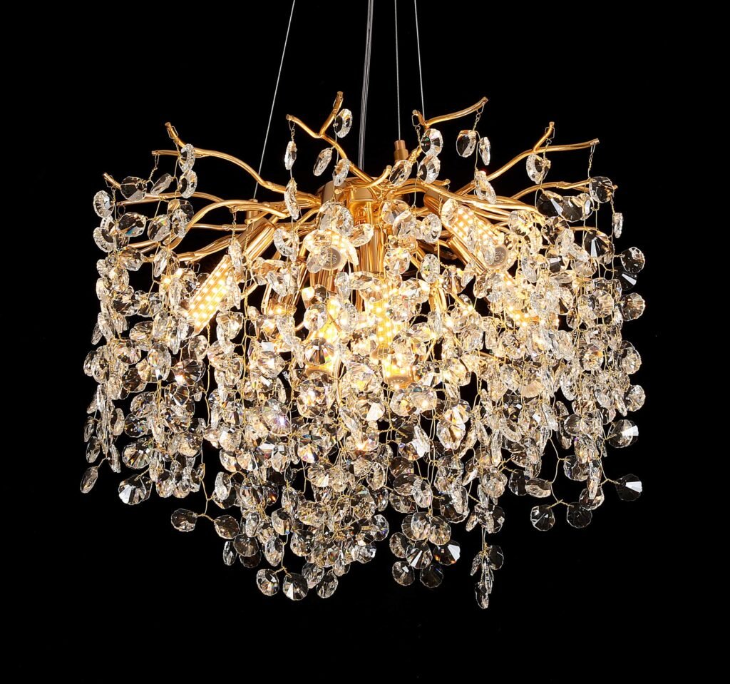 Shell Tree Branch Crystal Chandelier - SKU 5034 view 2