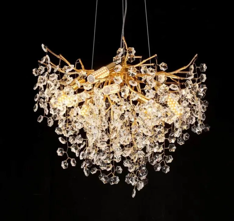 Snowflake Tree Branch Crystal Chandelier - SKU 5019 view 4