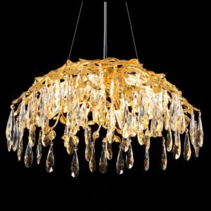 Cascade Round Crystal Chandelier - SKU 7002 view 2