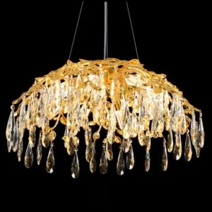 Cascade Round Crystal Chandelier - SKU 7002 view 2