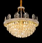 Corona Gold Crystal Chandelier - SKU 8806 view 2