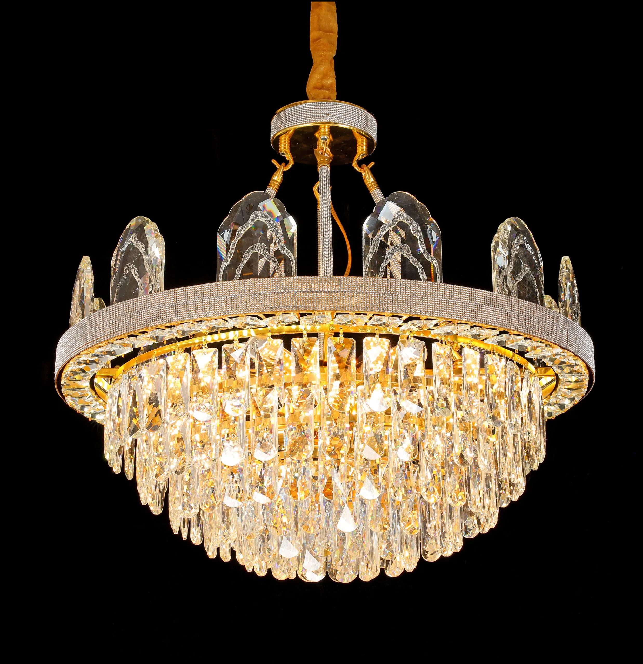 Corona Gold Crystal Chandelier (8806)