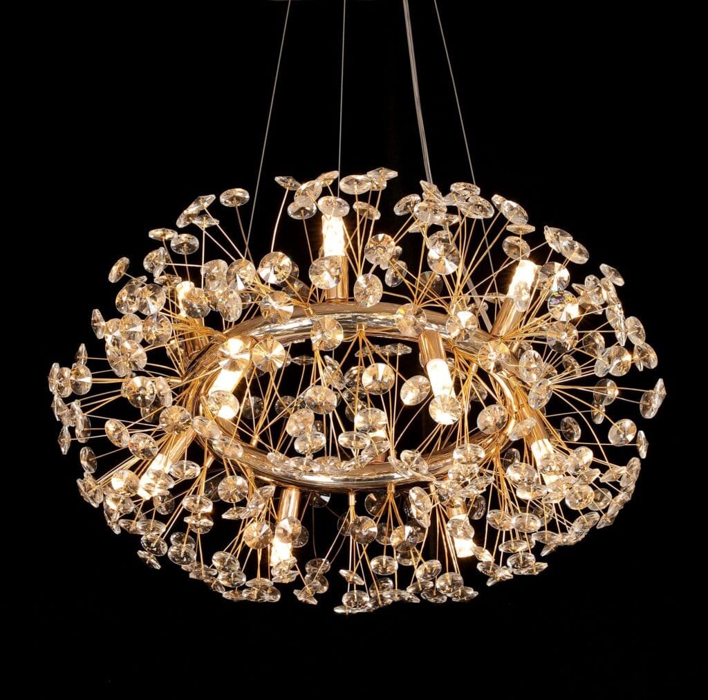 Dandelion Tree Branch Crystal Chandelier (3116) dimension drawing