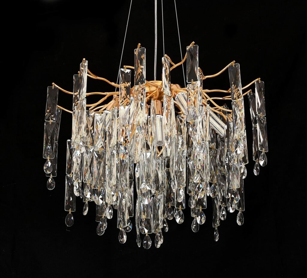 Faceted Bar Modern Crystal Chandelier (6003) product view