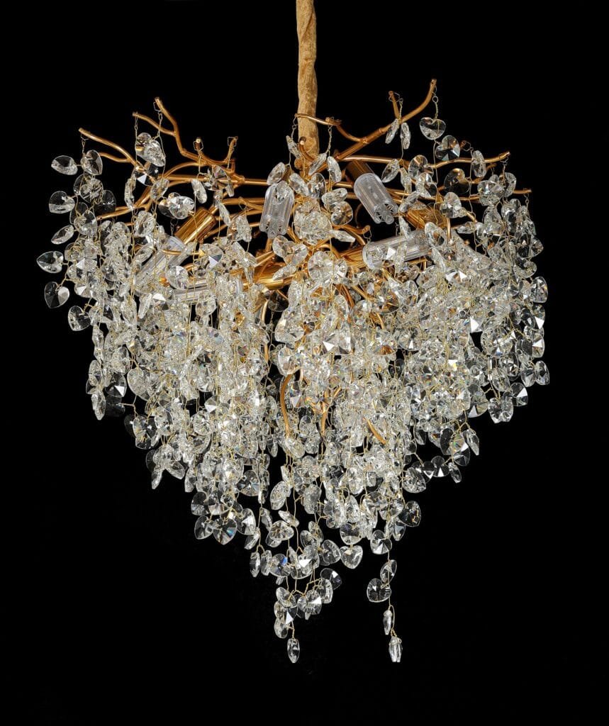 Heart A Tree Branch Crystal Chandelier (5023A) product view