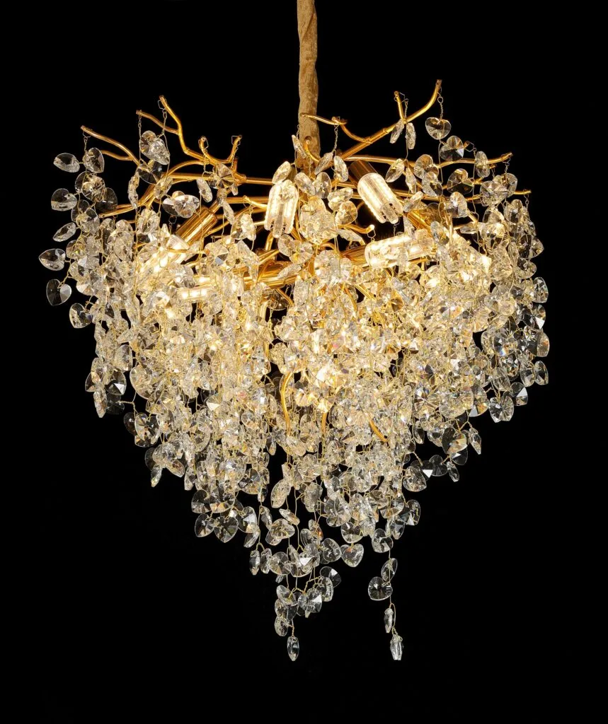 Heart A Tree Branch Crystal Chandelier - SKU 5023A view 2