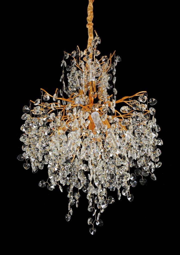 Heart B Tree Branch Crystal Chandelier (5023B) product view