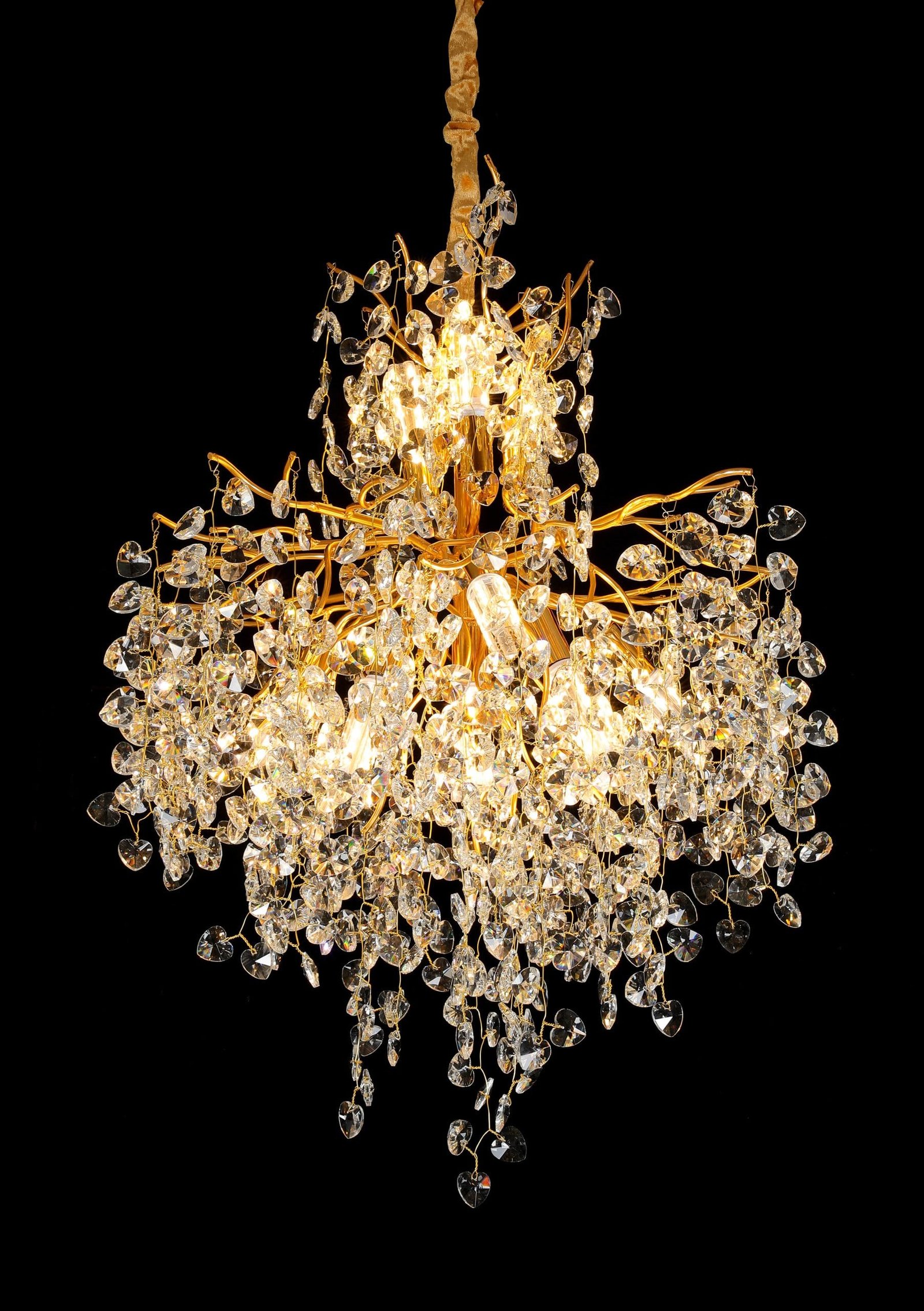 Heart B Tree Branch Crystal Chandelier (5023B)