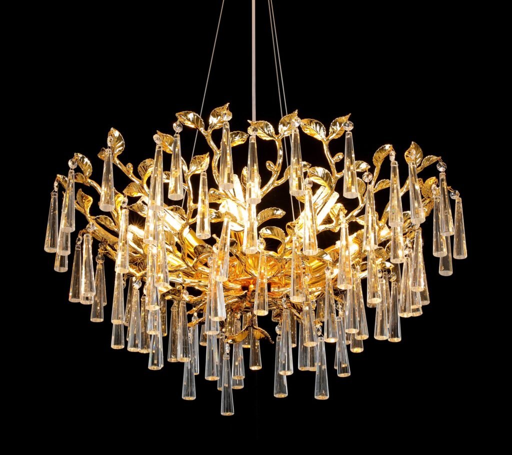 Laurel Round Crystal Chandelier - SKU 7003 view 2