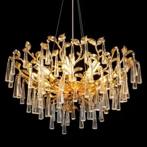 Laurel Round Crystal Chandelier - SKU 7003 view 2
