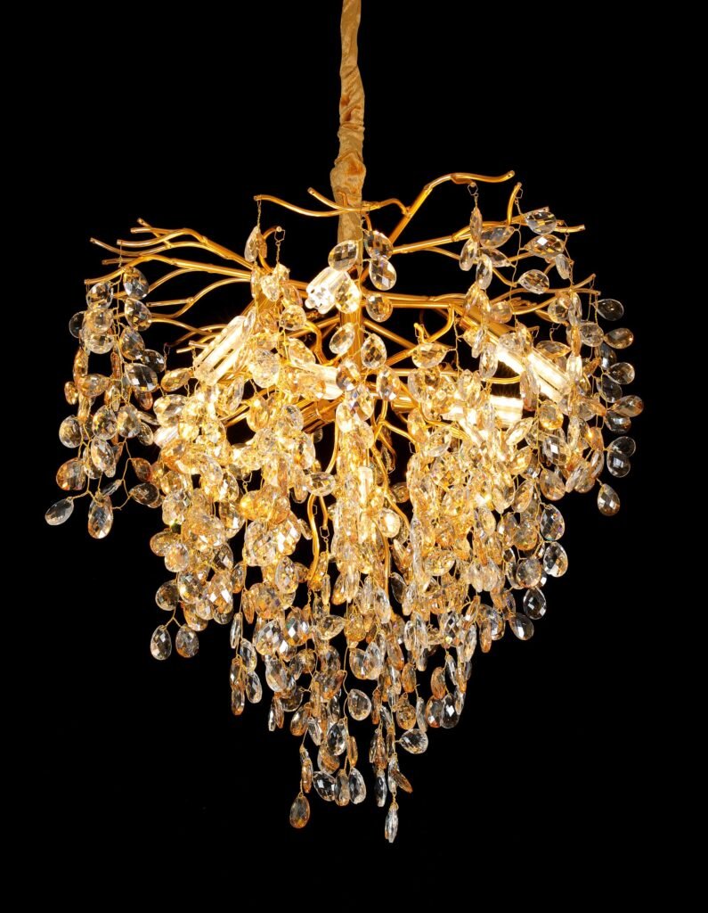 Mesh A Tree Branch Crystal Chandelier (5024A) crystal and finish close-up