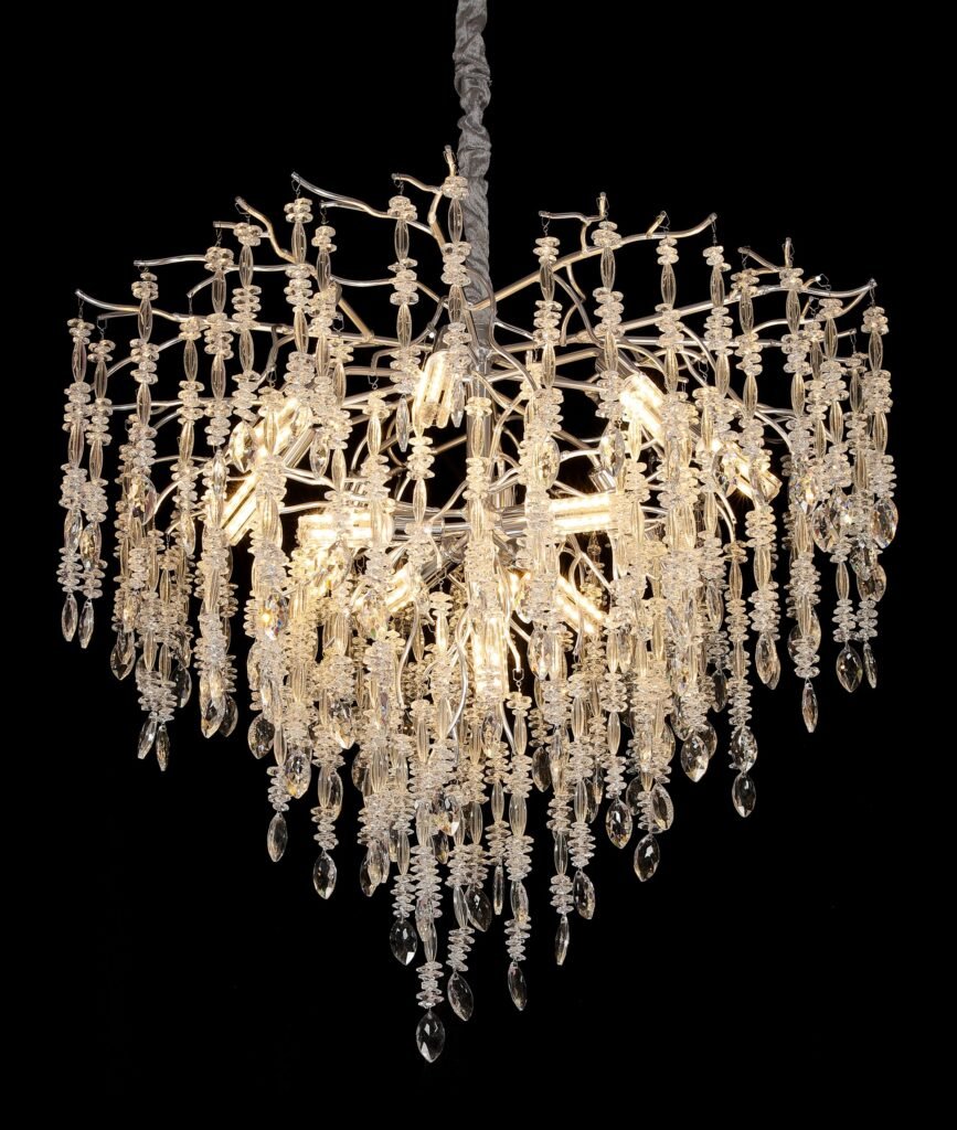 Octagon & Marquise A Tree Branch Crystal Chandelier - SKU 5044A view 2