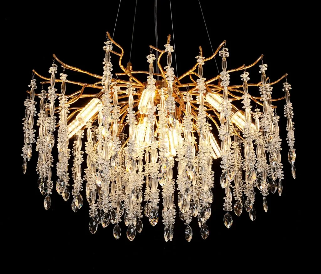 F01-5044 Bead & Navette Drop Chandelier
