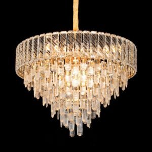 Rotunda Gold Crystal Chandelier - SKU 8807 view 2