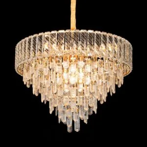 Rotunda Gold Crystal Chandelier - SKU 8807 view 2