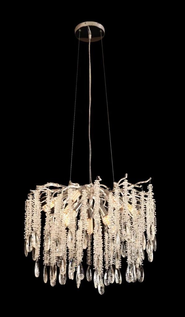 Scarab Tree Branch Crystal Chandelier (5021) installed in an interior