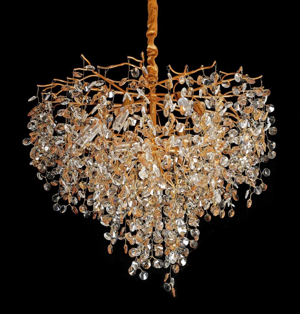 Shell A Tree Branch Crystal Chandelier (5034A) crystal and finish close-up