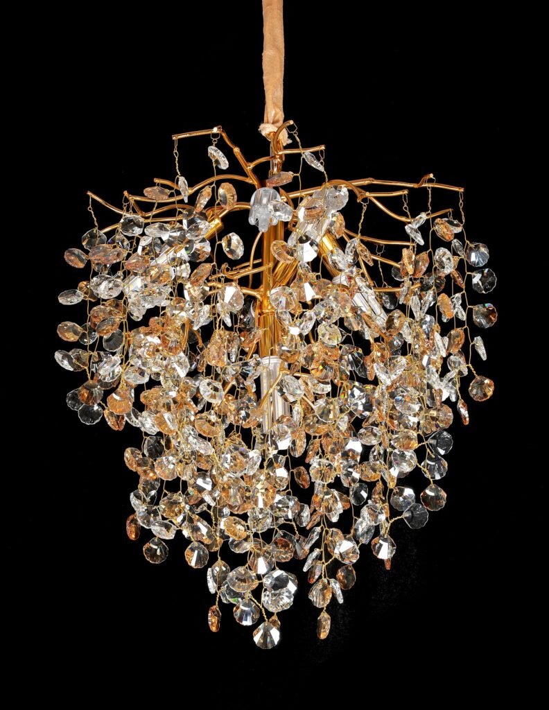 Shell A Tree Branch Crystal Chandelier (5034A) dimension drawing