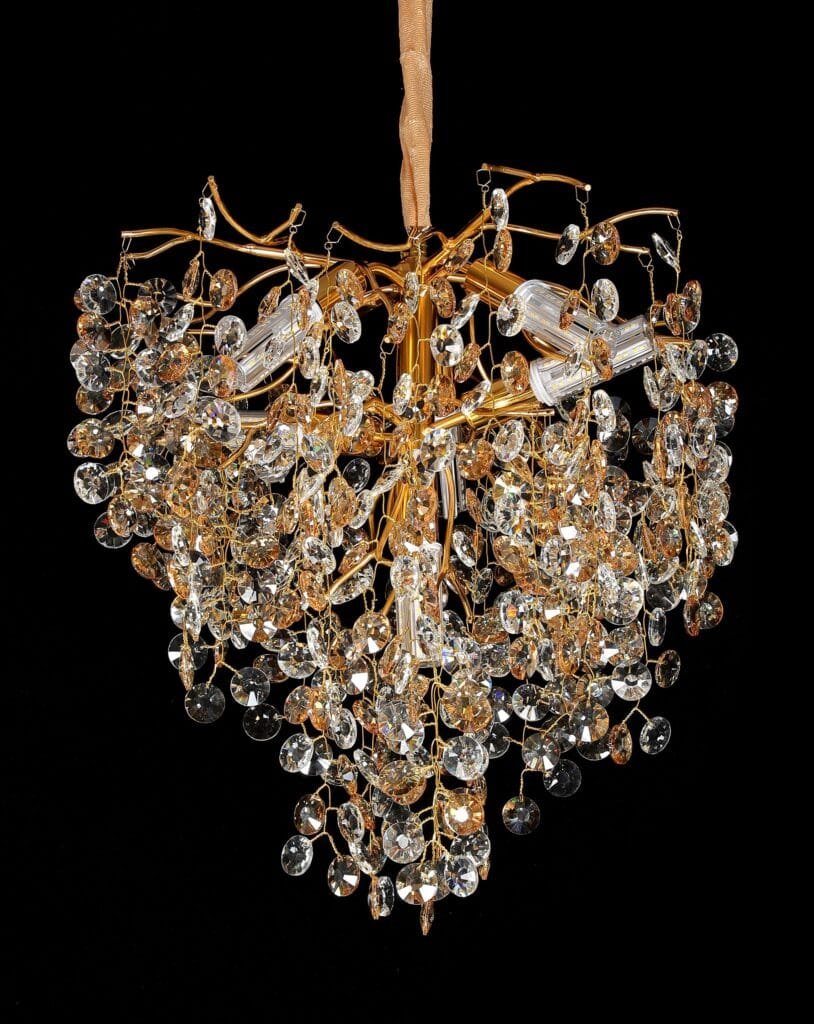 Sunflower A Tree Branch Crystal Chandelier (5012A) dimension drawing