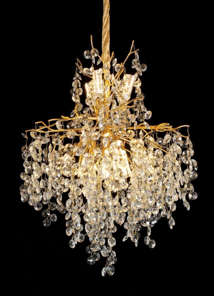 Sunflower B Tree Branch Crystal Chandelier - SKU 5012B view 2